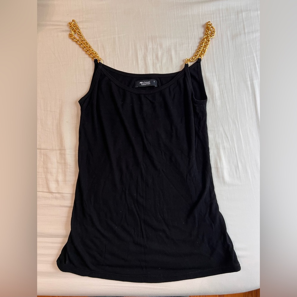 Michael Lauren Tank Top with Chain Straps. Lightly worn.